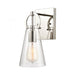 Gabby 1-Light vanity light in  Polished Nickel