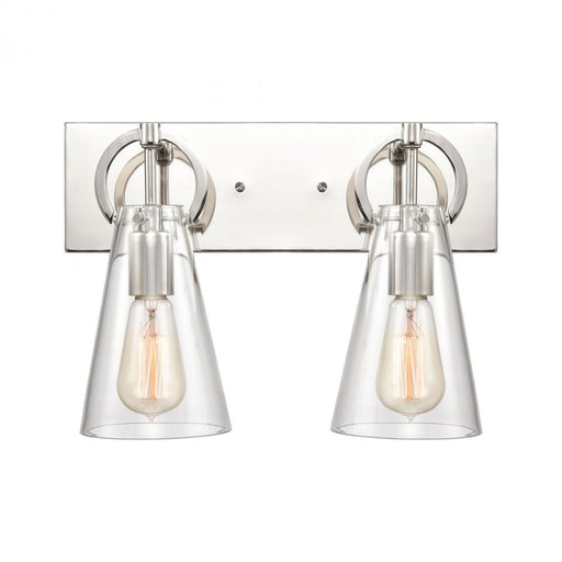 Gabby 2-Light vanity light in  Polished Nickel