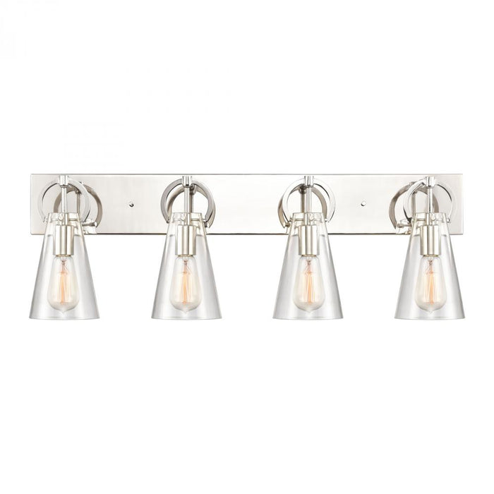 Gabby 4-Light vanity light in  Polished Nickel