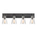 Gabby 4-Light vanity light in  Matte Black