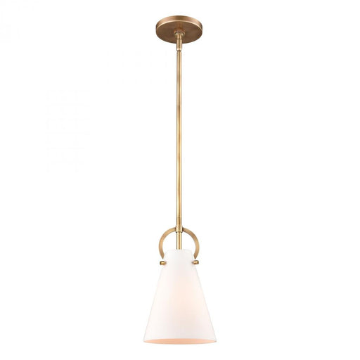 Gabby 1-Light mini pendant in  Natural brass