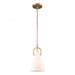 Gabby 1-Light mini pendant in  Natural brass