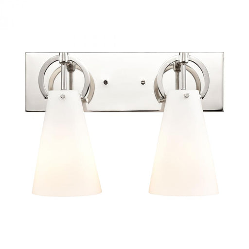 Gabby 2-Light vanity light in Polished Nickel