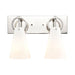 Gabby 2-Light vanity light in  Polished Nickel