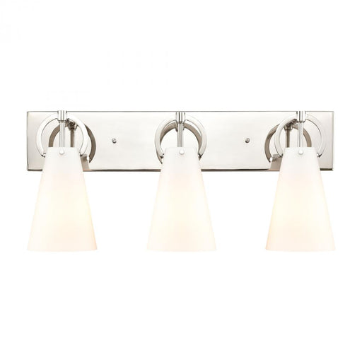 Gabby 3-Light vanity light in Polished Nickel