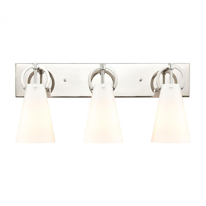 Gabby 3-Light vanity light in  Polished Nickel