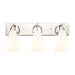 Gabby 3-Light vanity light in  Polished Nickel