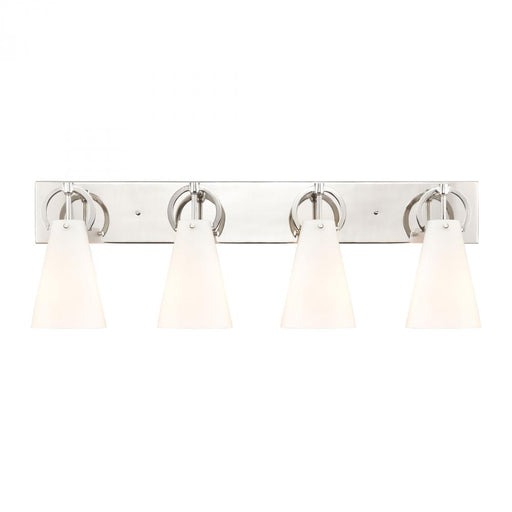Gabby 4-Light vanity light in Polished Nickel