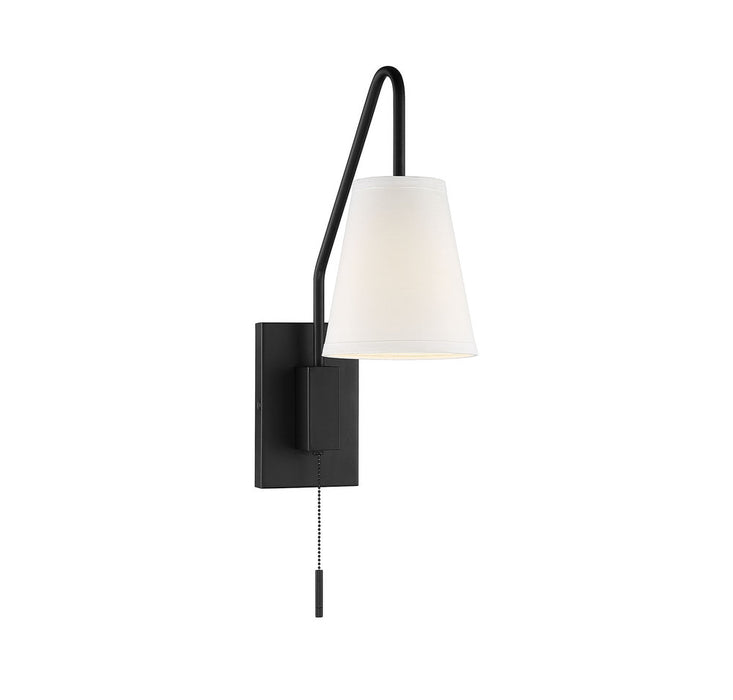 Owen 1 Light Matte Black Wall Sconce