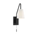 Owen 1 Light Matte Black Wall Sconce