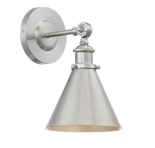 Glenn 1 Light Satin Nickel Wall Sconce