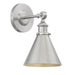 Glenn 1 Light Satin Nickel Wall Sconce