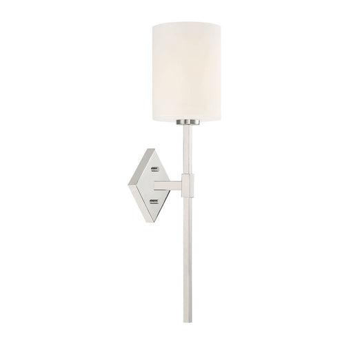 Destin 1 Light Polished Nickel Wall Sconce