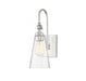 York 1 Light Polished Nickel Sconce