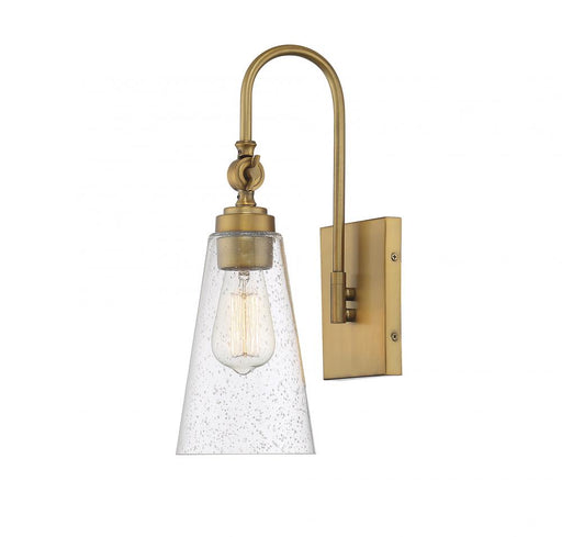 York 1 Light  Warm Brass Sconce