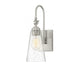 York 1 Light Satin Nickel Sconce