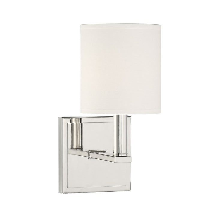 Waverly 1 Light Polished Nickel Sconce