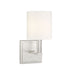 Waverly 1 Light Satin Nickel Sconce