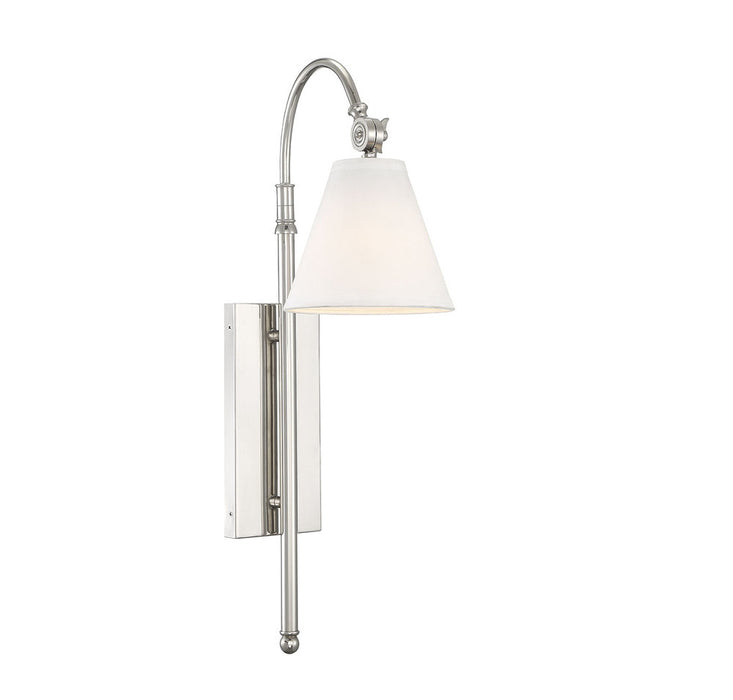 Rutland 1 Light Polished Nickel Sconce