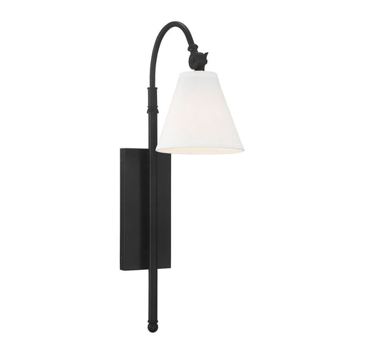 Rutland 1 Light Matte Black Sconce