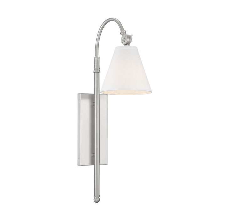 Rutland 1 Light Satin Nickel Sconce