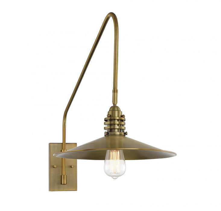 Wheaton 1 Light  Warm Brass Sconce