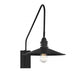 Wheaton 1 Light  Matte Black Sconce