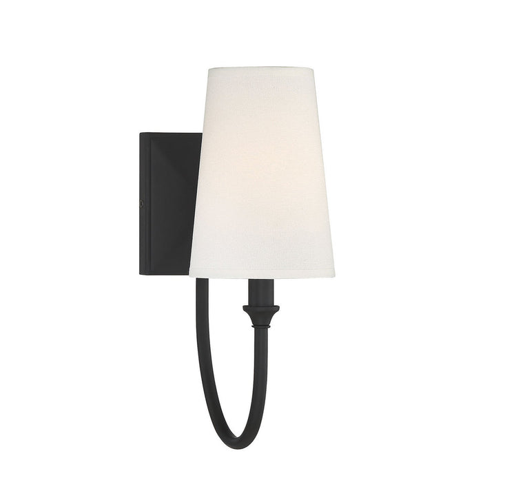 Cameron Matte Black 1 Light Sconce