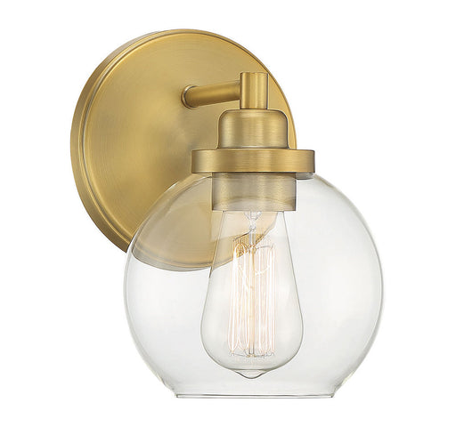 Carson Warm Brass 1 Light Bath