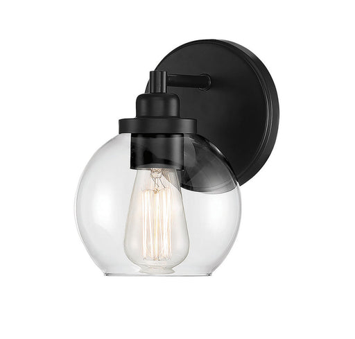 Carson Matte Black 1 Light Bath