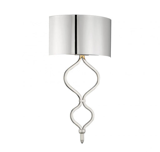 Como 1 Light  Polished Nickel Sconce