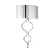 Como 1 Light  Polished Nickel Sconce