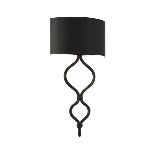 Como 1 Light Matte Black Sconce