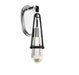 Denali 1 Light Matte Black With Polished Chrome Accents LED Sconce