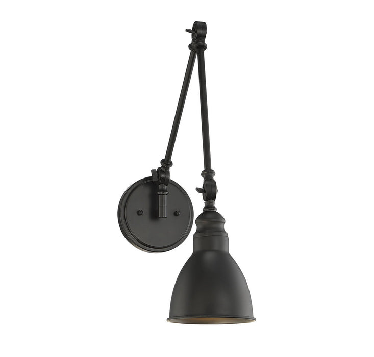 Dakota 1 Light Matte Black Wall Sconce