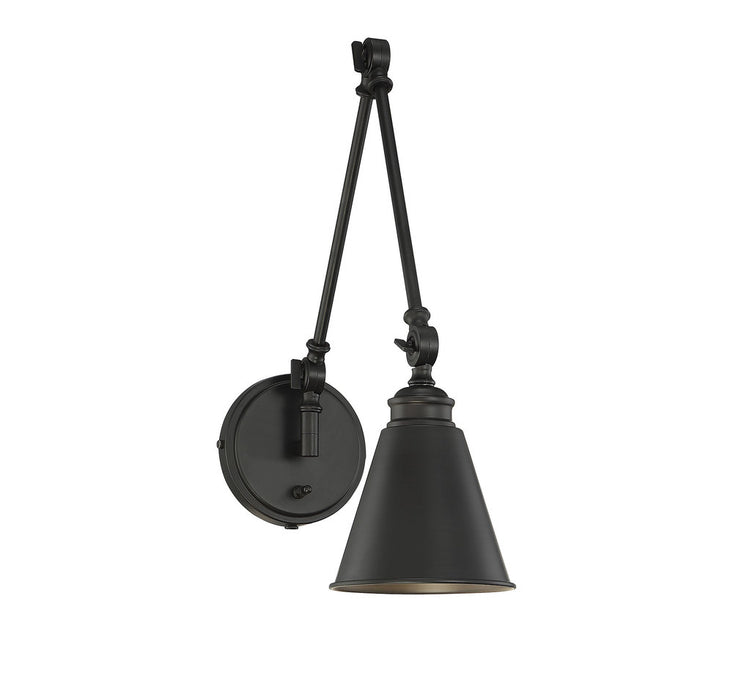 Morland 1 Light Matte Black Wall Sconce