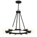 Dakota 12 Light Black Chandelier