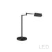 5W Swing Arm Lamp, Black Finish