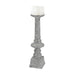 Floor Standing Grey Washed Candle Holder - Medium