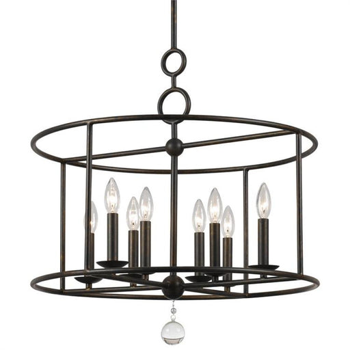 Cameron 8 Light Wrought Iron Chandelier