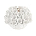 White Ceramic Bud Candle Holder