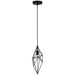 1LT Incandescent Pendant, BK