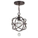 Solaris 1 Light Bronze Pendant