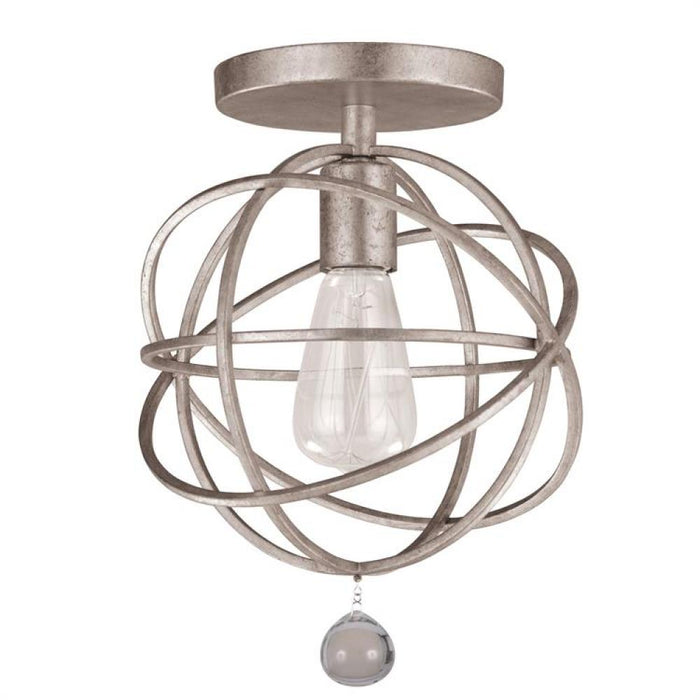 Solaris 1 Light Silver Ceiling Mount