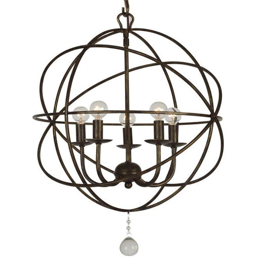 Solaris 5 Light English Bronze Mini Chandelier