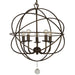 Solaris 5 Light English Bronze Mini Chandelier