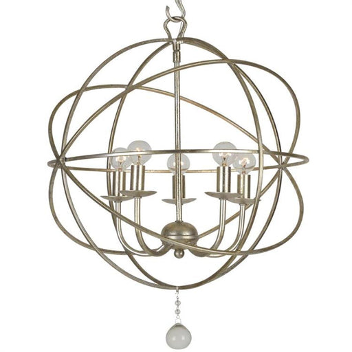 Solaris 5 Light Olde Silver Mini Chandelier