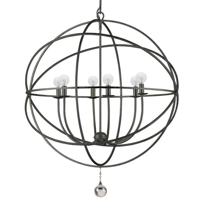 Solaris 6 Light Bronze Sphere Chandelier