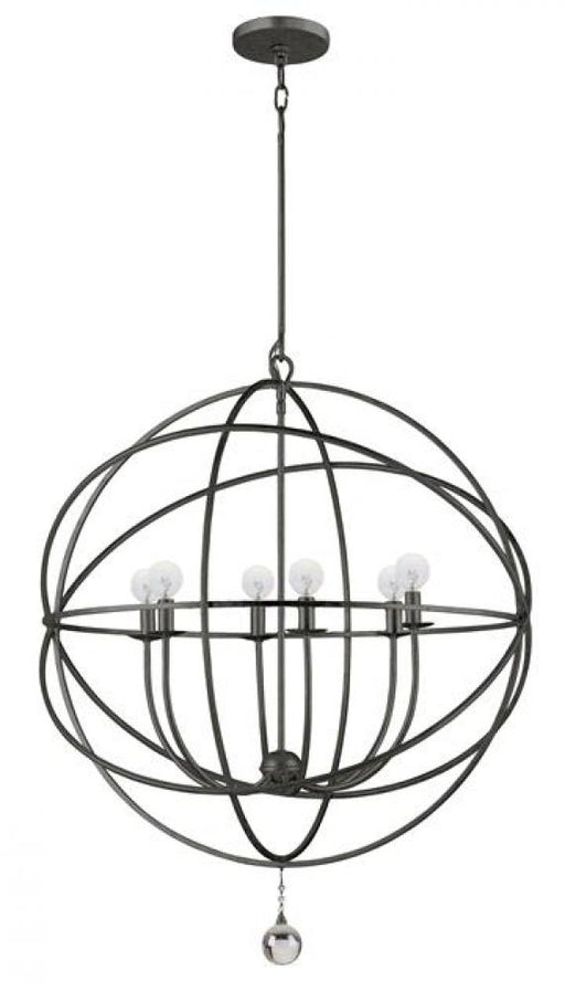 Solaris 6 Light Bronze Sphere Chandelier