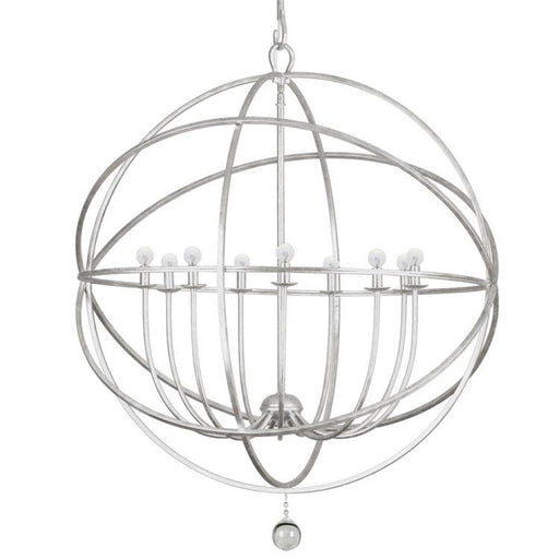 Solaris 9 Light Silver Sphere Chandelier